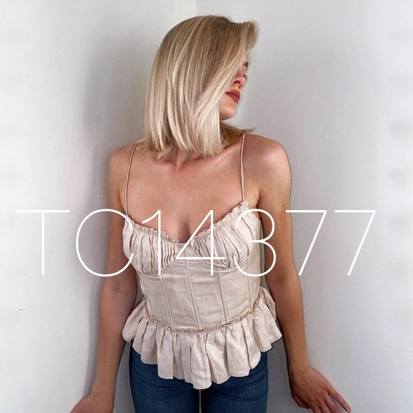 H&M BROCK COLLECTION NWT Corset Style Top - Picture 7 of 16